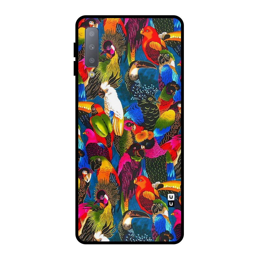 Parrot Art Metal Back Case for Galaxy A7 (2018)