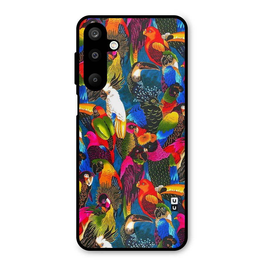 Parrot Art Metal Back Case for Galaxy M16