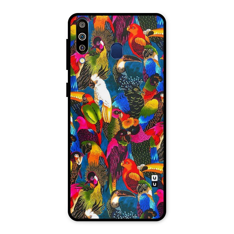 Parrot Art Metal Back Case for Galaxy M30