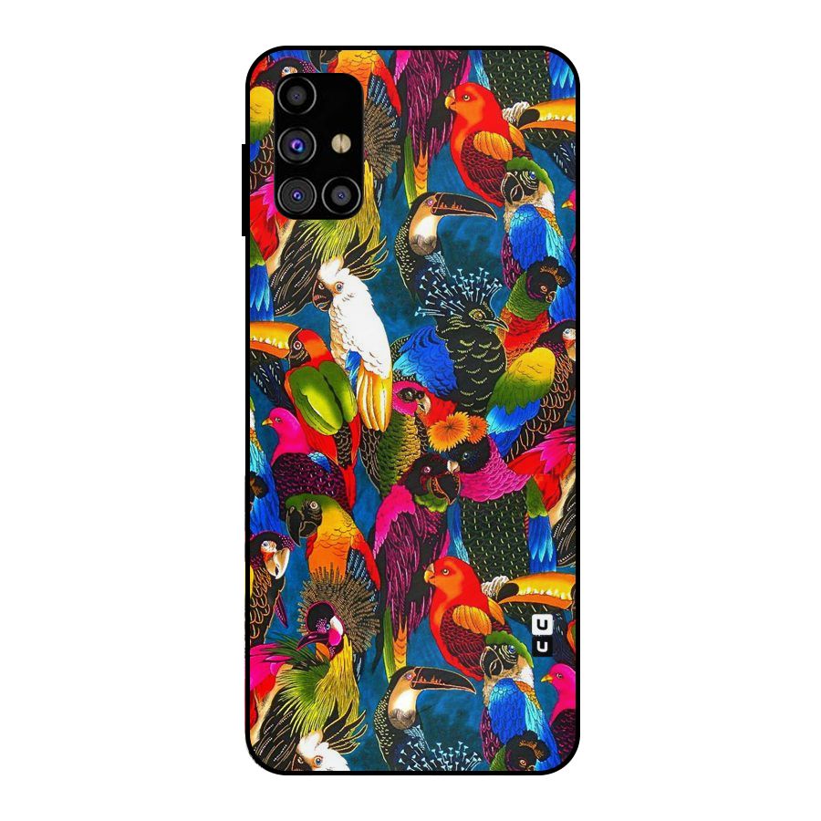 Parrot Art Metal Back Case for Galaxy M31s