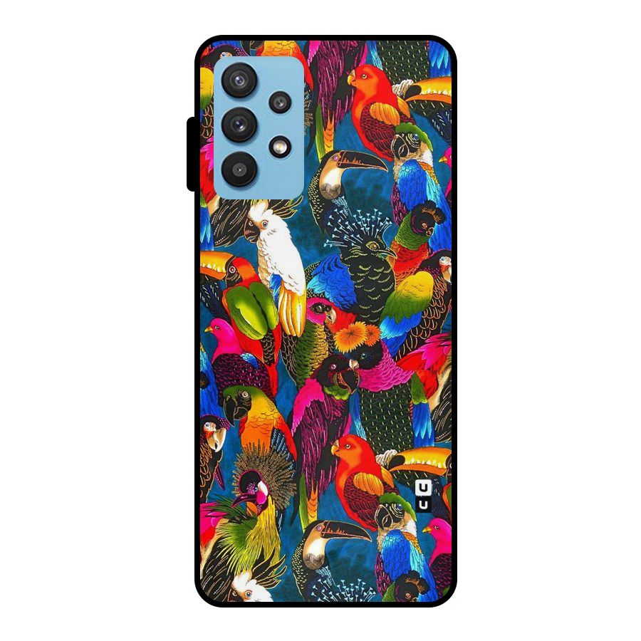 Parrot Art Metal Back Case for Galaxy M32 5G