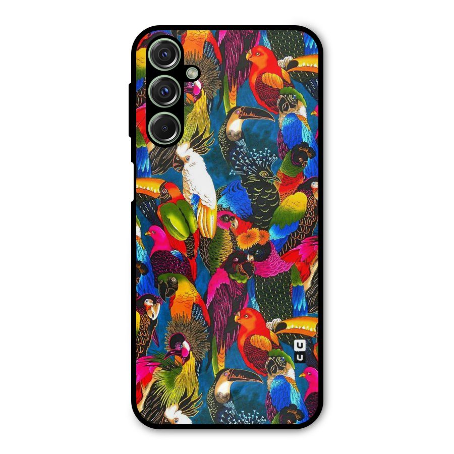 Parrot Art Metal Back Case for Galaxy M34