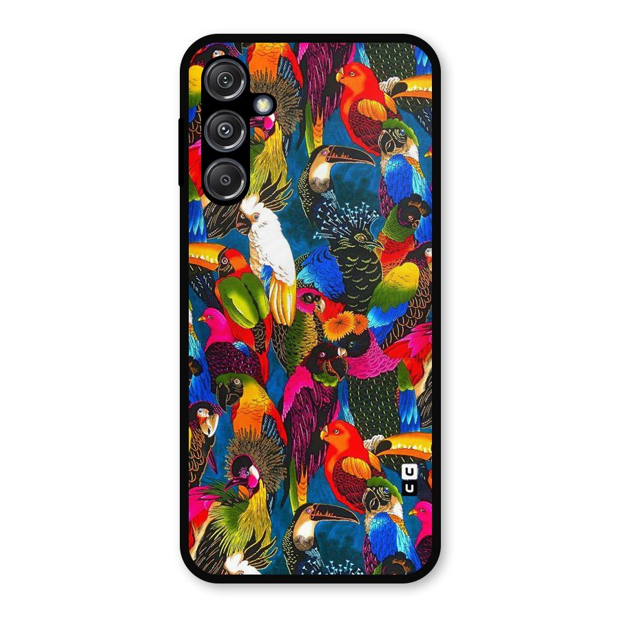 Parrot Art Metal Back Case for Galaxy M34 5G