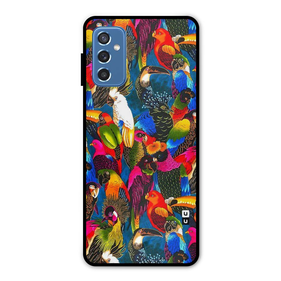 Parrot Art Metal Back Case for Galaxy M52 5G