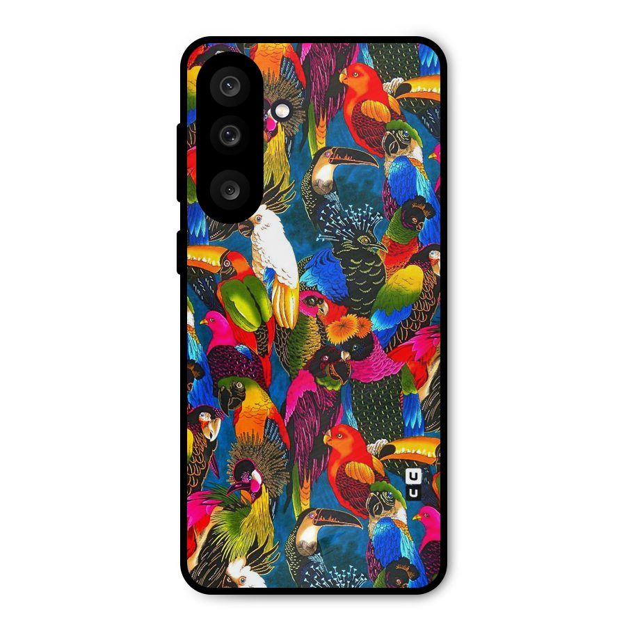 Parrot Art Metal Back Case for Galaxy M56