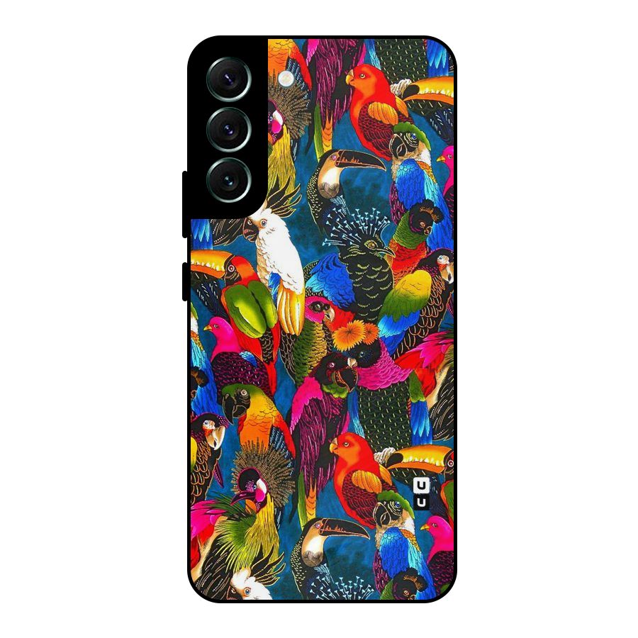 Parrot Art Metal Back Case for Galaxy S22 Plus 5G