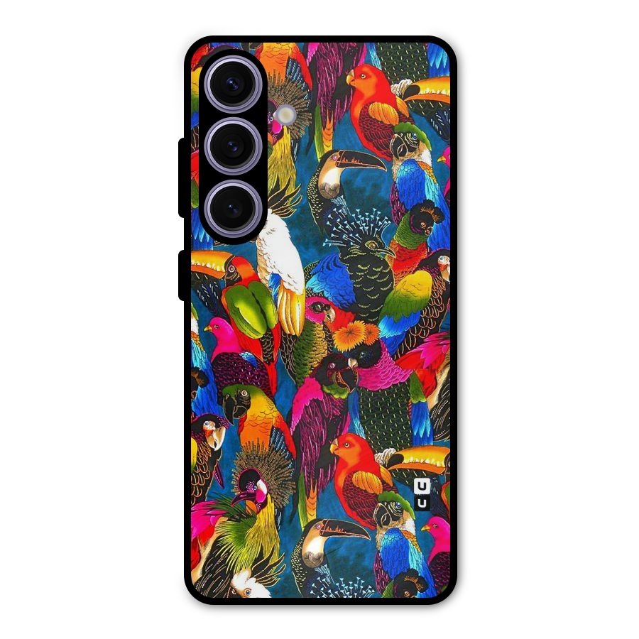 Parrot Art Metal Back Case for Galaxy S24