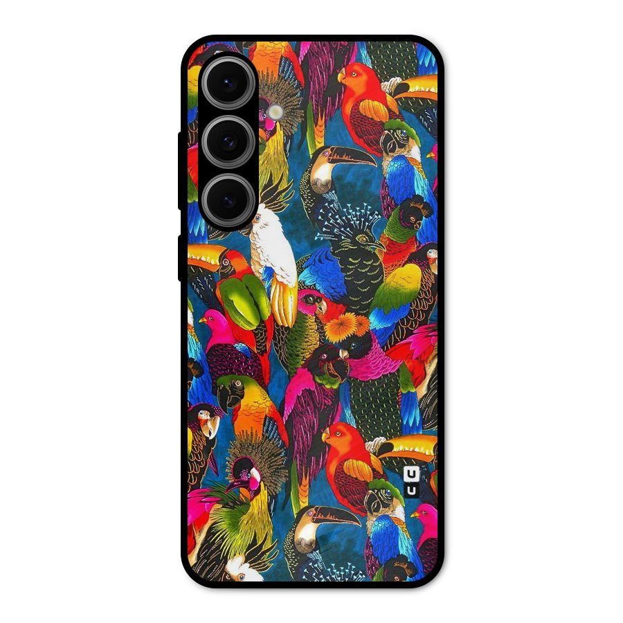 Parrot Art Metal Back Case for Galaxy S24 FE