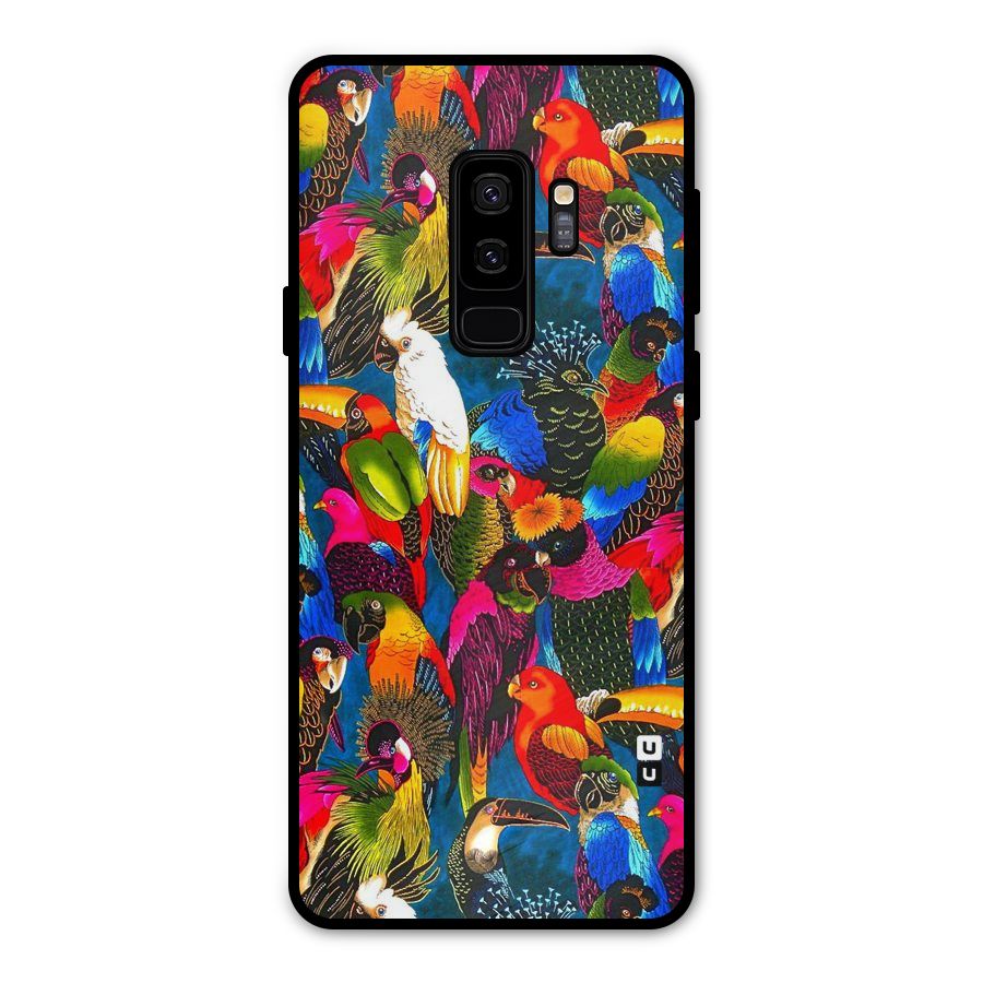 Parrot Art Metal Back Case for Galaxy S9 Plus