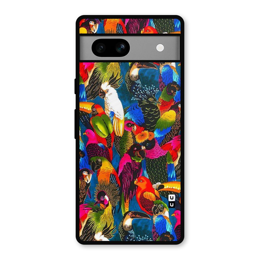 Parrot Art Metal Back Case for Google Pixel 7a