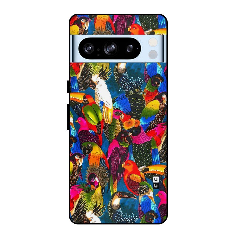 Parrot Art Metal Back Case for Google Pixel 8 Pro