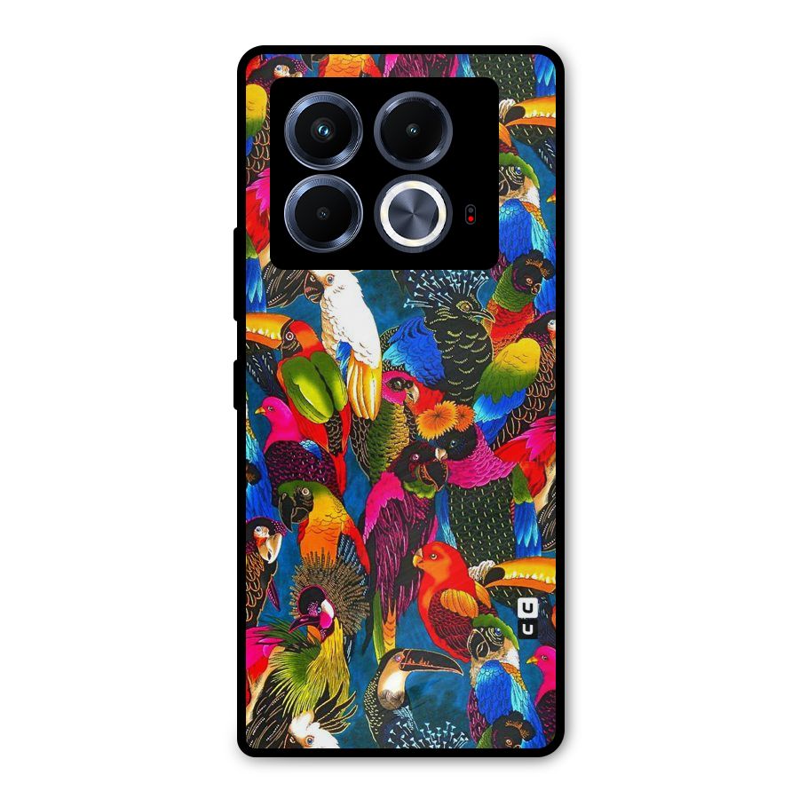 Parrot Art Metal Back Case for Infinix Note 40 5G
