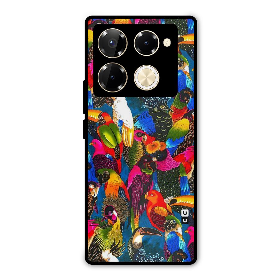 Parrot Art Metal Back Case for Infinix Note 40 Pro