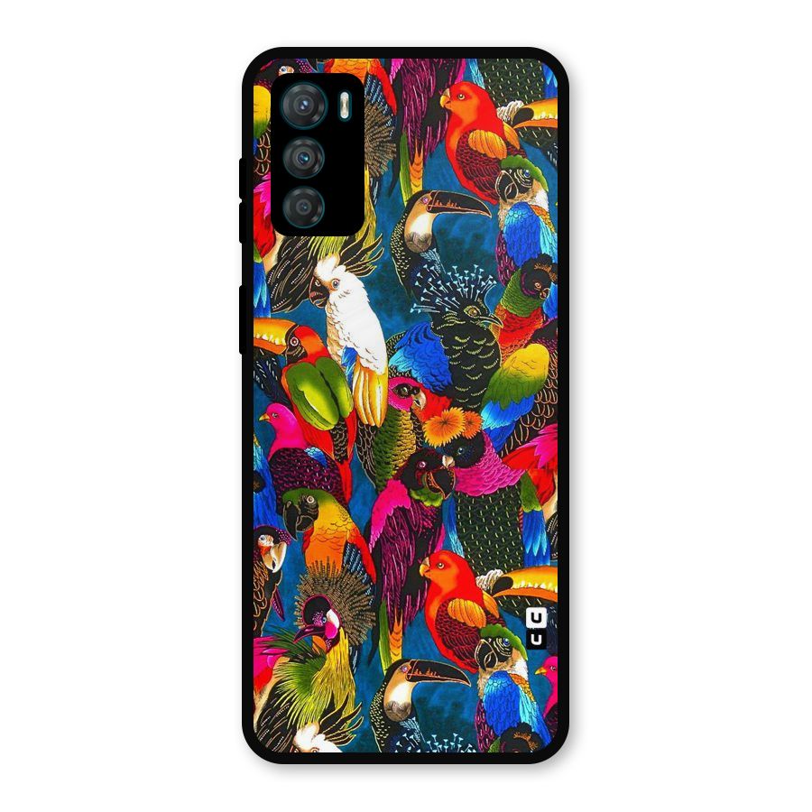Parrot Art Metal Back Case for Moto G42