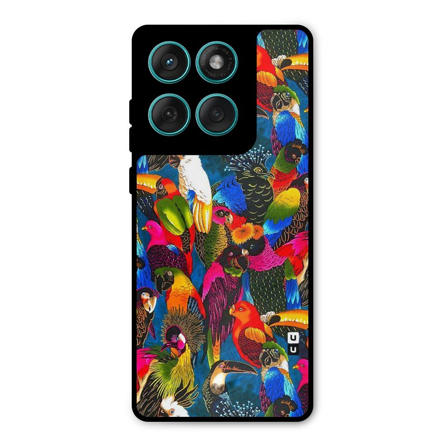 Parrot Art Metal Back Case for Motorola Edge 60