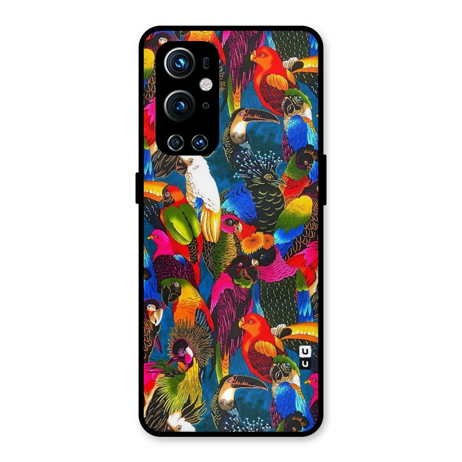 Parrot Art Metal Back Case for OnePlus 9 Pro