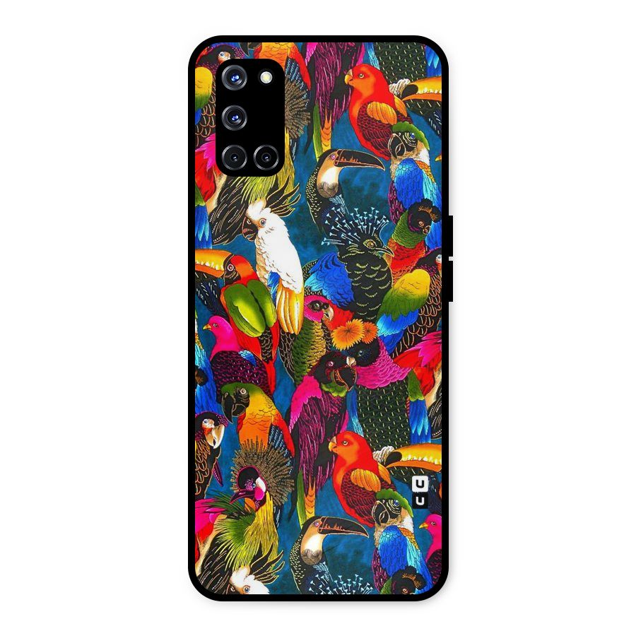 Parrot Art Metal Back Case for Oppo A52