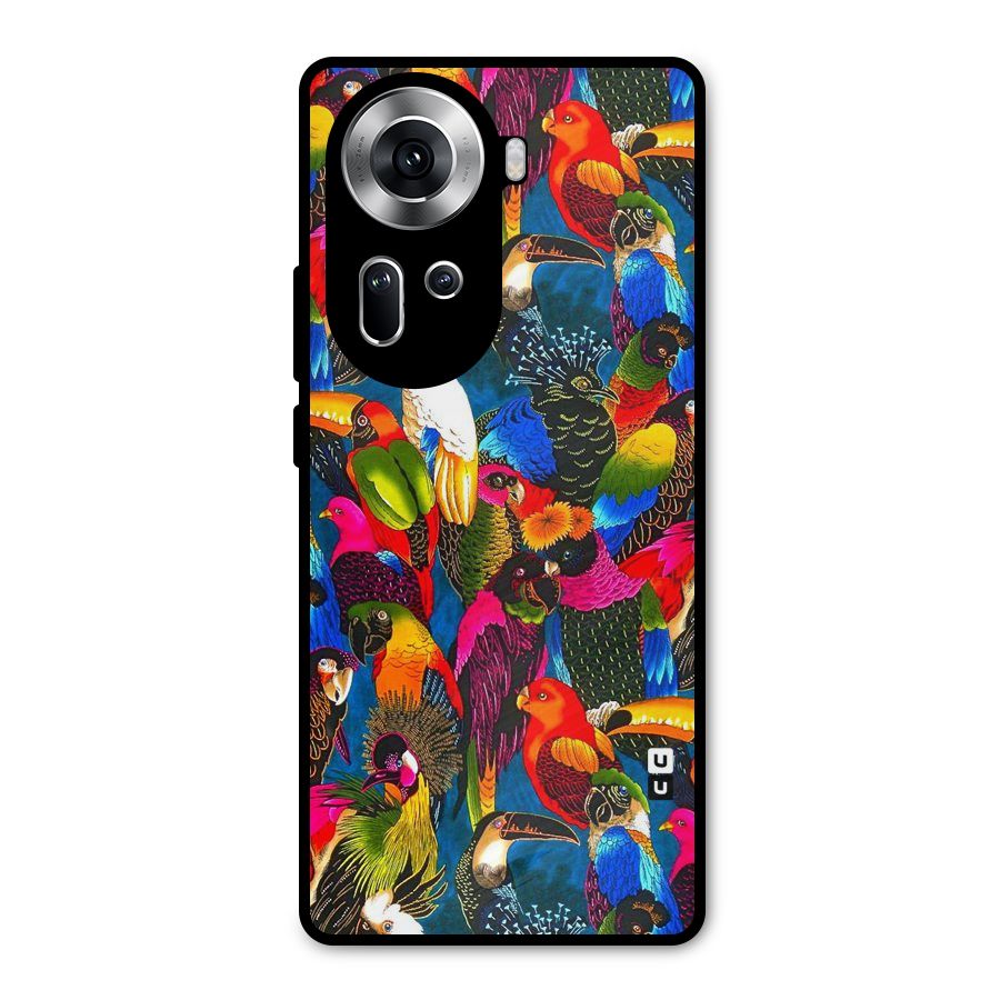 Parrot Art Metal Back Case for Oppo Reno11 5G