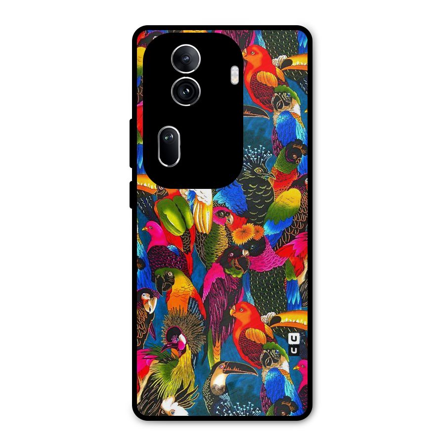 Parrot Art Metal Back Case for Oppo Reno11 Pro 5G