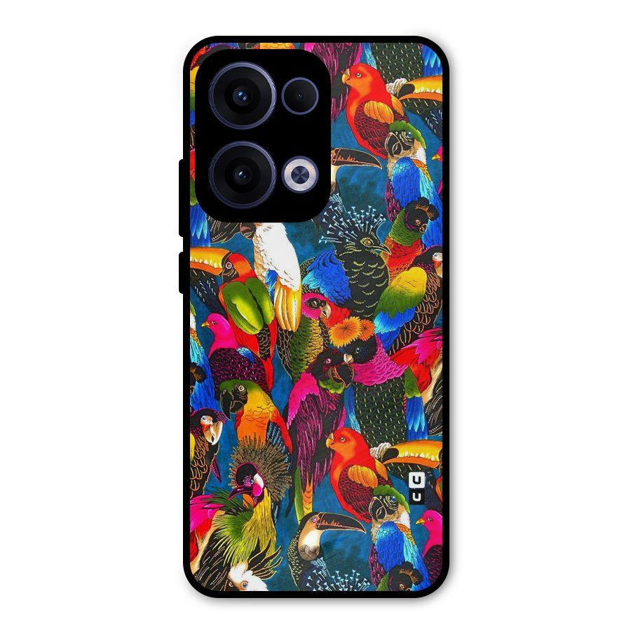 Parrot Art Metal Back Case for Oppo Reno13