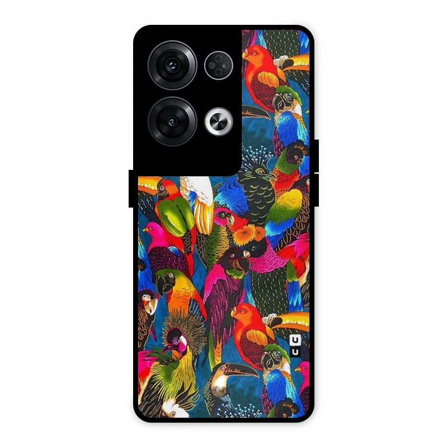 Parrot Art Metal Back Case for Oppo Reno8 Pro 5G