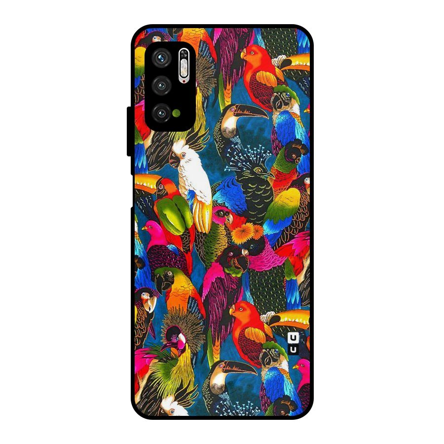 Parrot Art Metal Back Case for Poco M3 Pro 5G