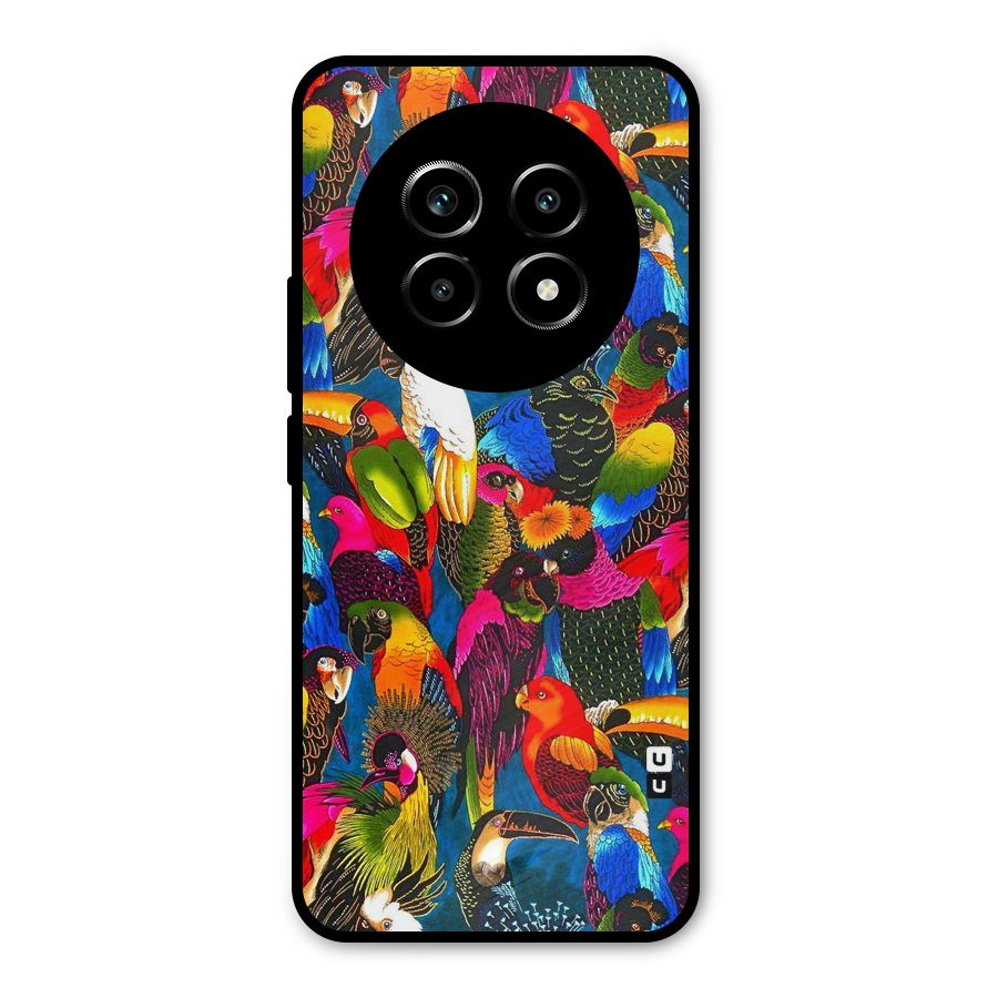Parrot Art Metal Back Case for Realme 14 Pro Lite