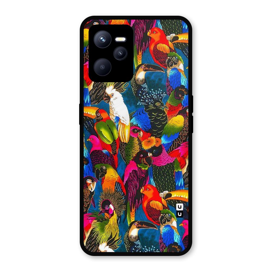 Parrot Art Metal Back Case for Realme C35