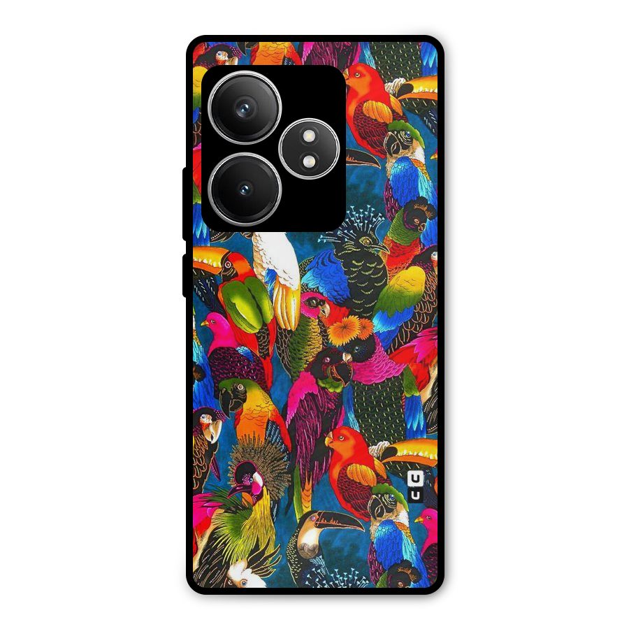 Parrot Art Metal Back Case for Realme GT 6T