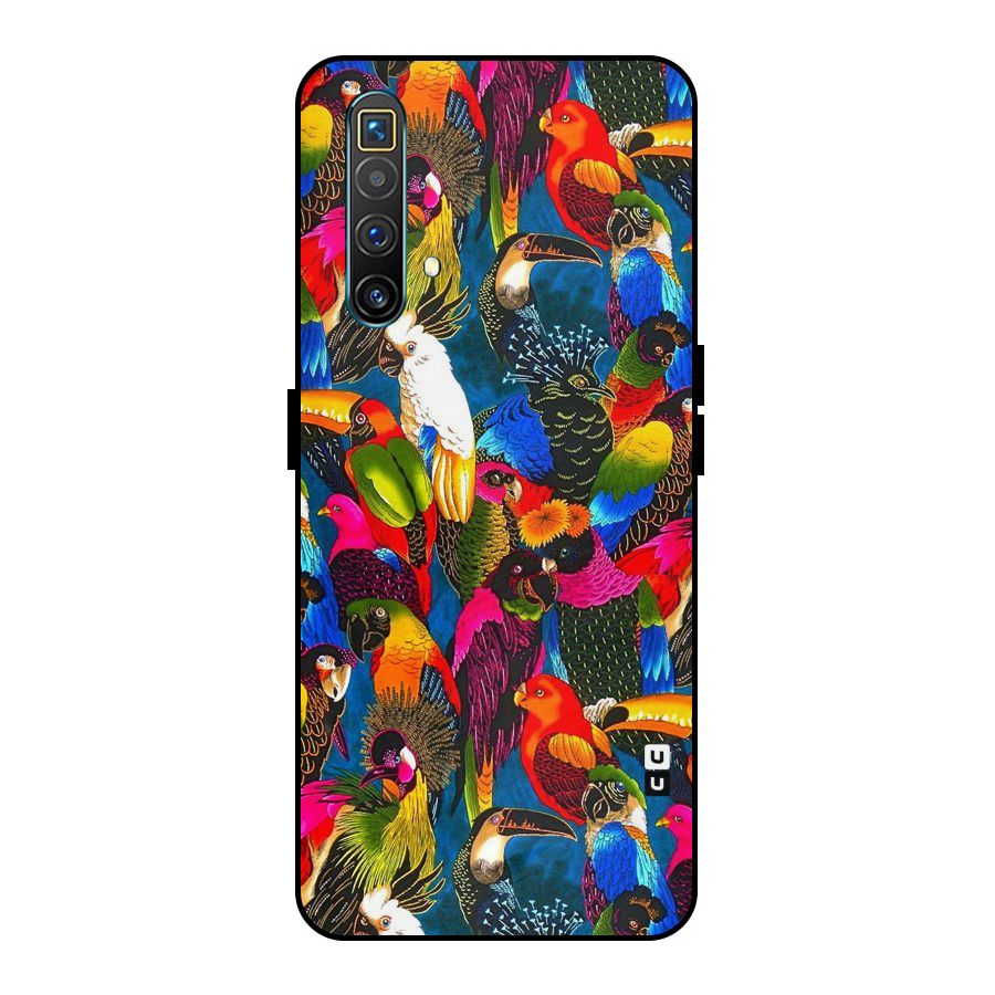 Parrot Art Metal Back Case for Realme X3 SuperZoom
