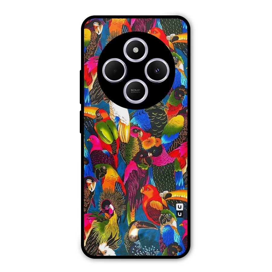Parrot Art Metal Back Case for Redmi 14C