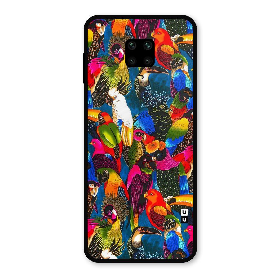 Parrot Art Metal Back Case for Redmi Note 9 Pro