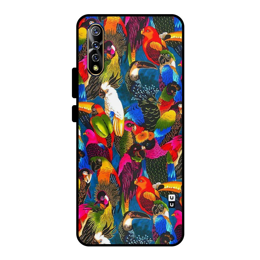 Parrot Art Metal Back Case for Vivo S1