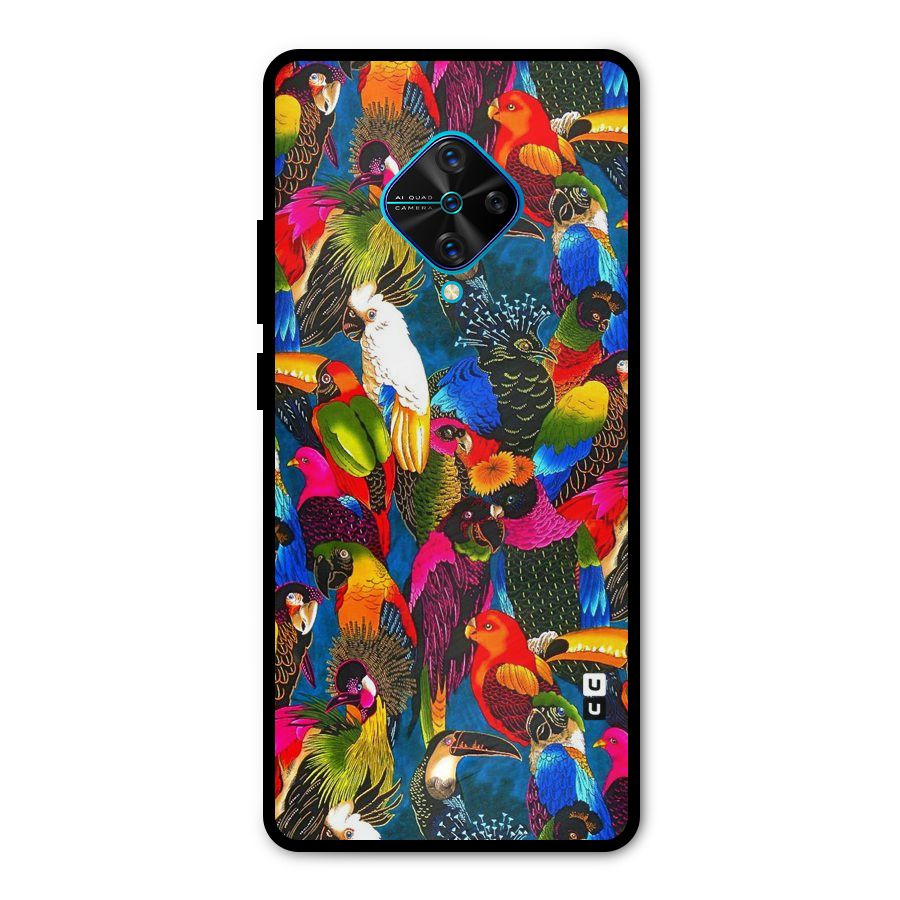 Parrot Art Metal Back Case for Vivo S1 Pro