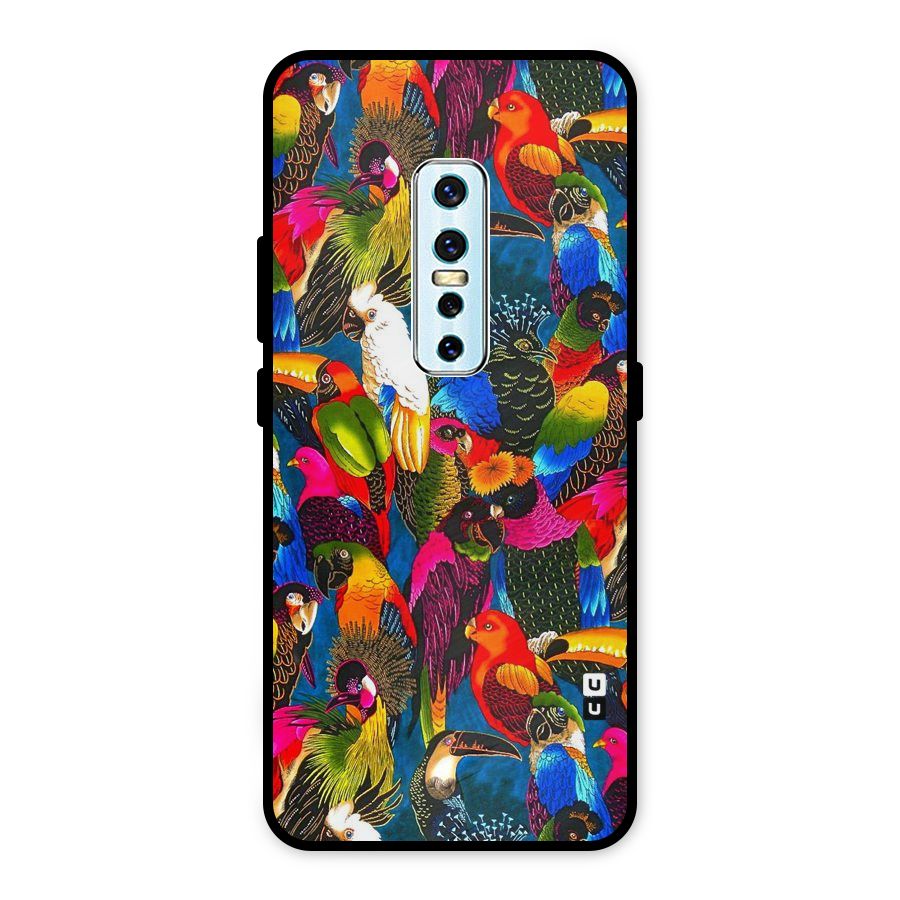 Parrot Art Metal Back Case for Vivo V17 Pro