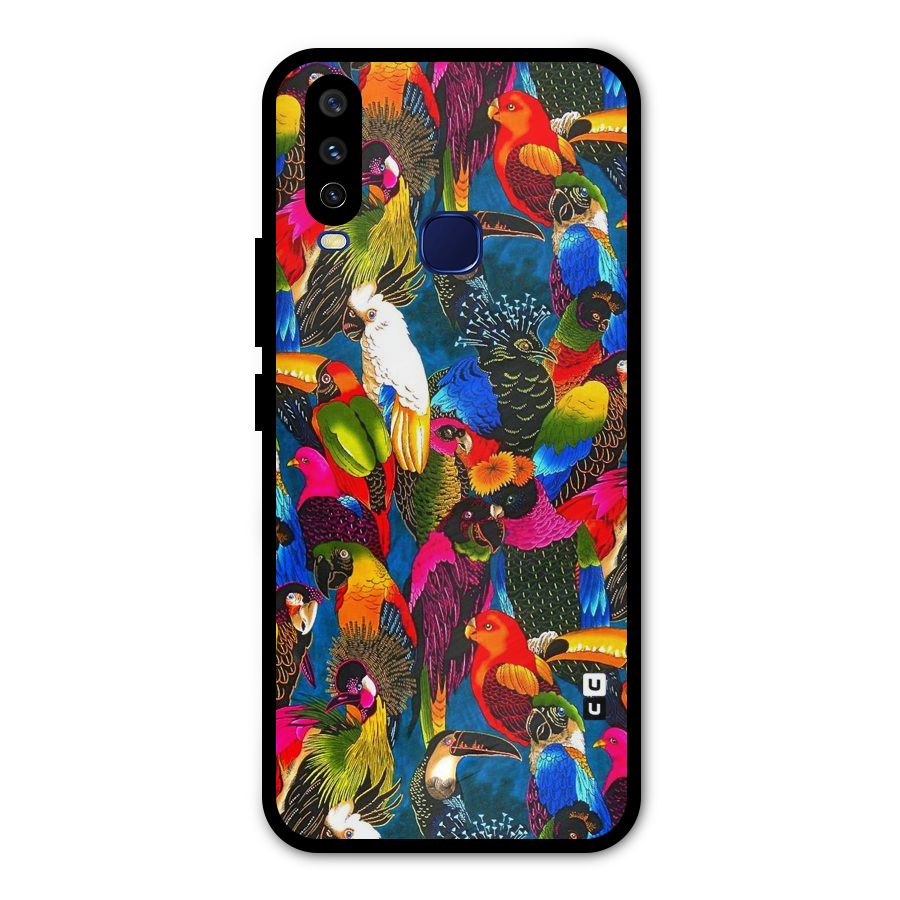 Parrot Art Metal Back Case for Vivo Y15