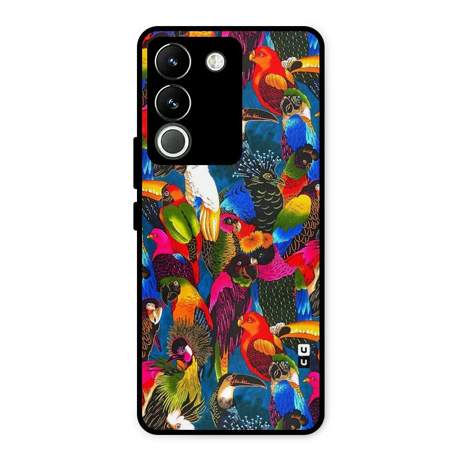 Parrot Art Metal Back Case for Vivo Y200