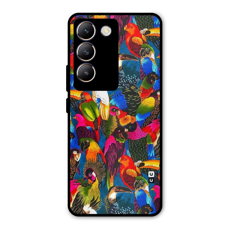 Parrot Art Metal Back Case for Vivo Y200e