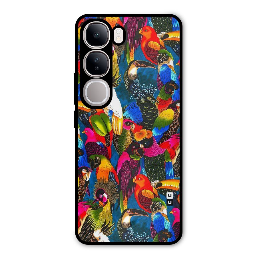 Parrot Art Metal Back Case for Vivo Y300