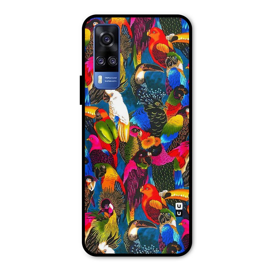 Parrot Art Metal Back Case for Vivo Y51A