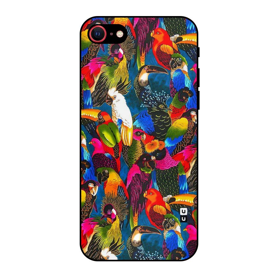 Parrot Art Metal Back Case for iPhone 7