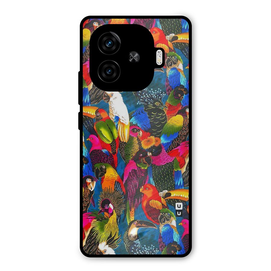 Parrot Art Metal Back Case for iQOO Neo 10R