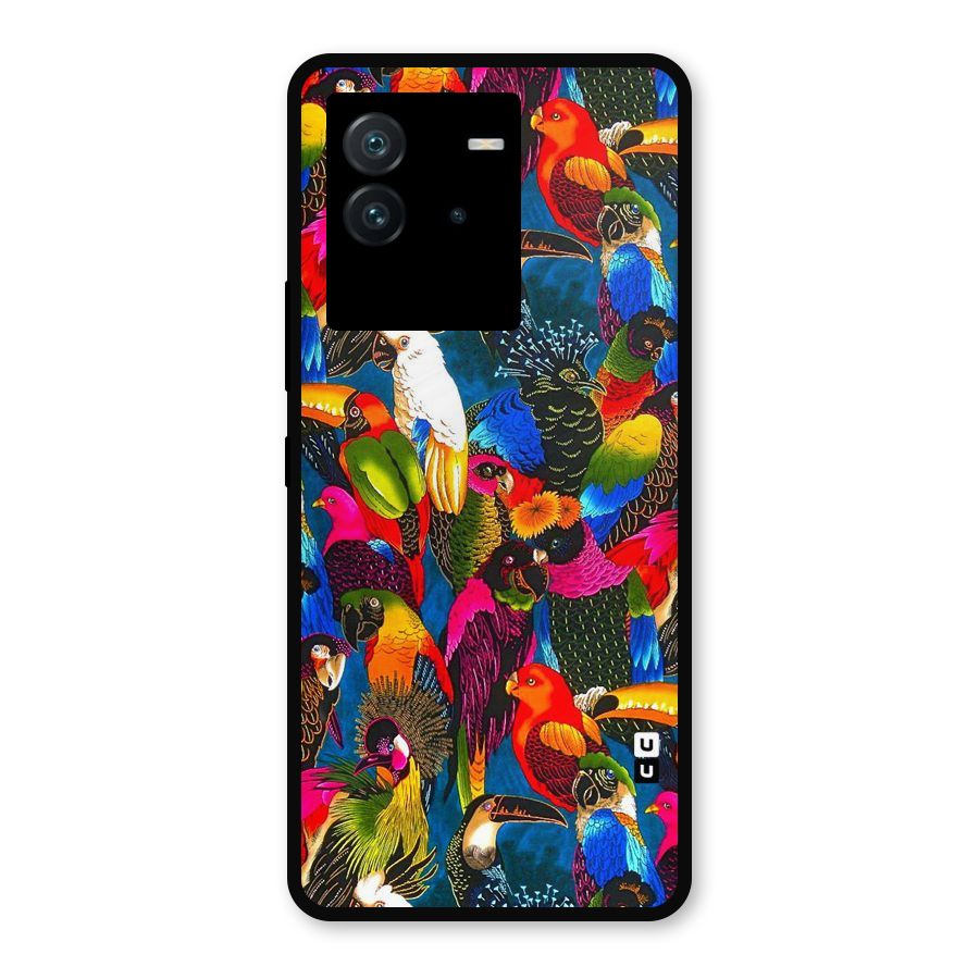 Parrot Art Metal Back Case for iQOO Neo 6 5G