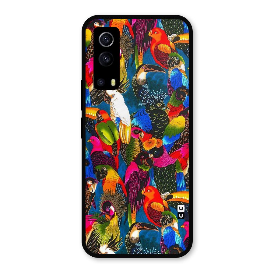 Parrot Art Metal Back Case for iQOO Z3