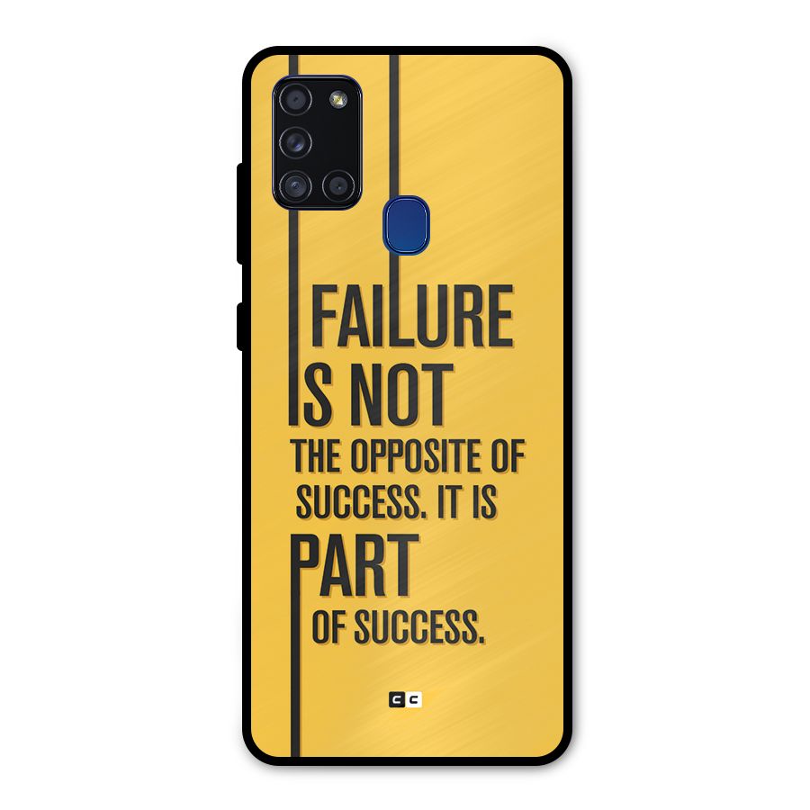 Part Of Success Metal Back Case for Galaxy A21s