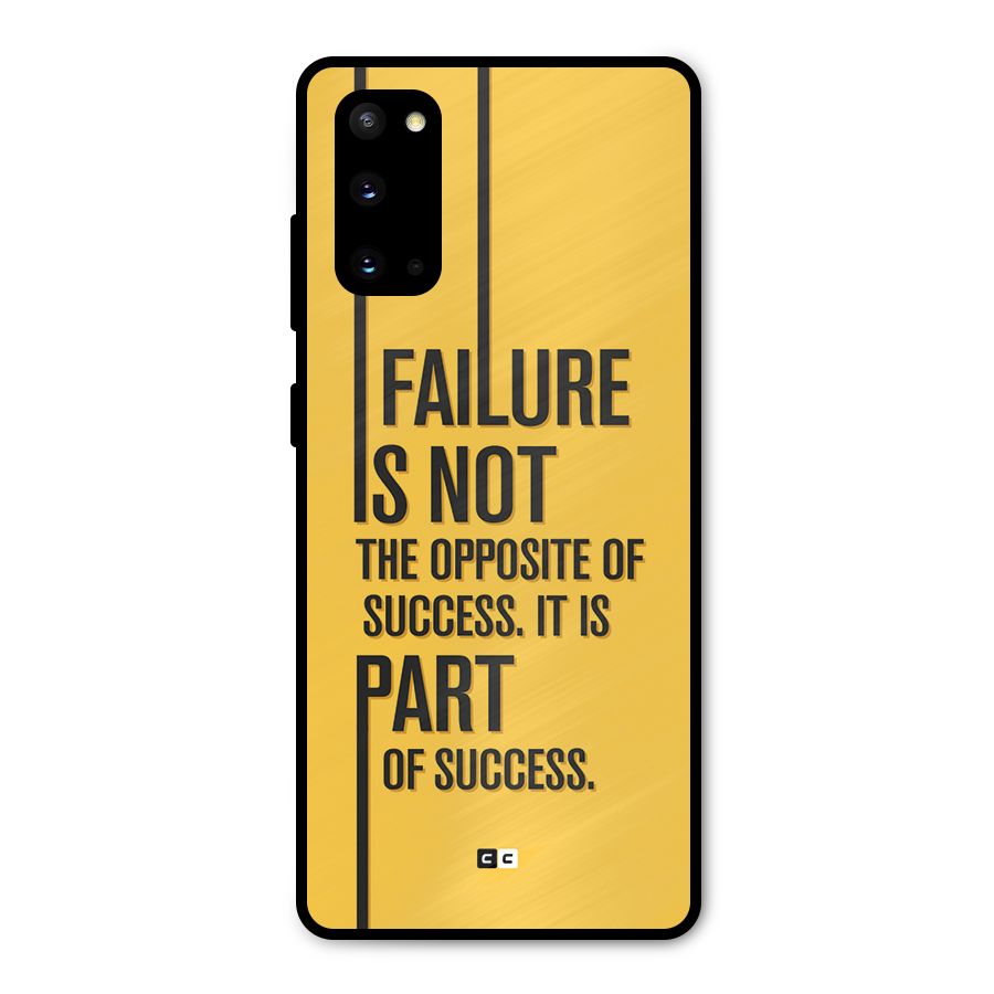 Part Of Success Metal Back Case for Galaxy S20