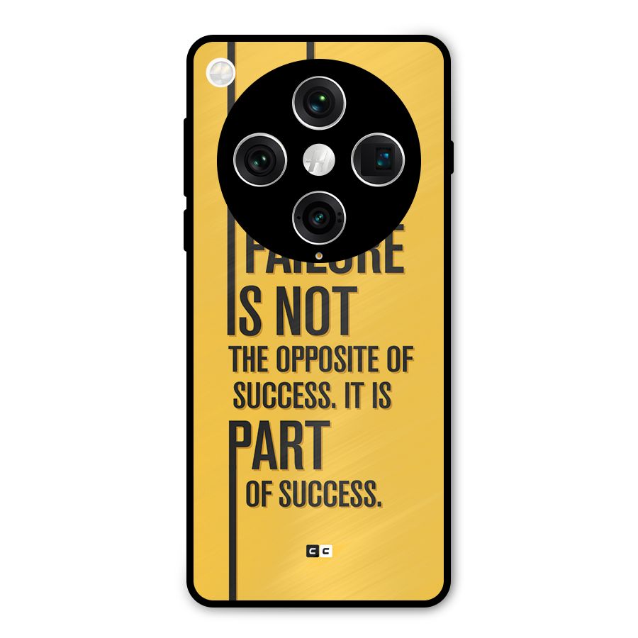Part Of Success Metal Back Case for Oppo Find X8 Pro