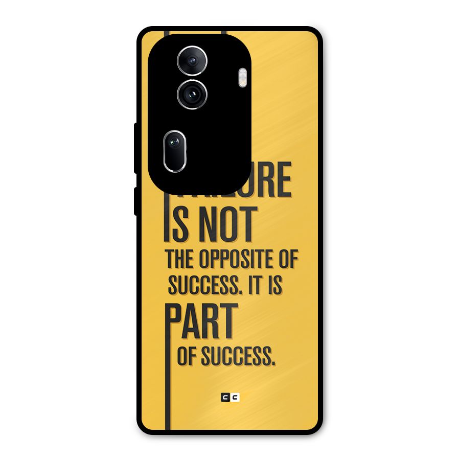 Part Of Success Metal Back Case for Oppo Reno11 Pro 5G