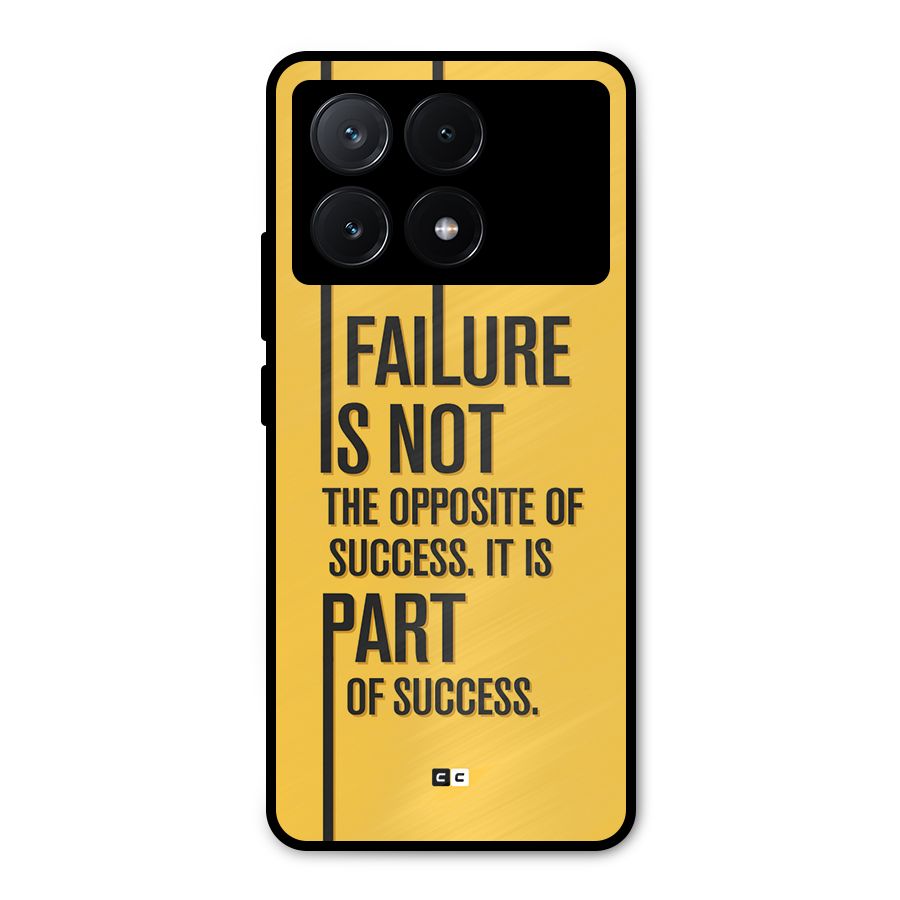 Part Of Success Metal Back Case for Poco X6 Pro