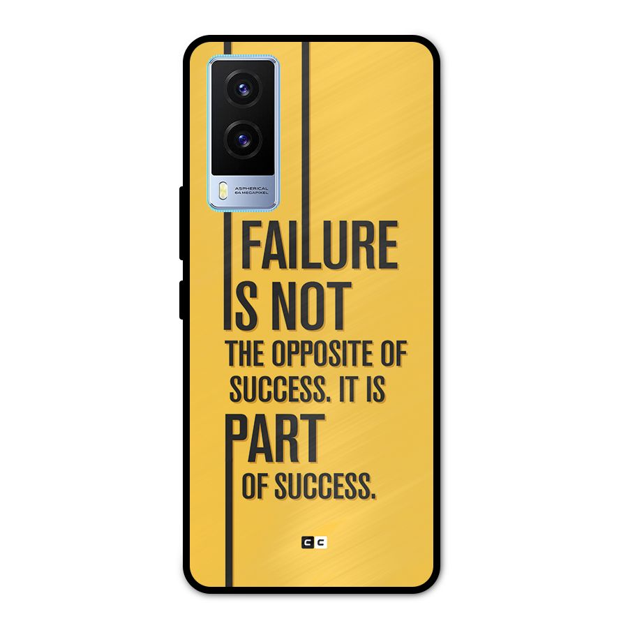Part Of Success Metal Back Case for Vivo V21e 5G
